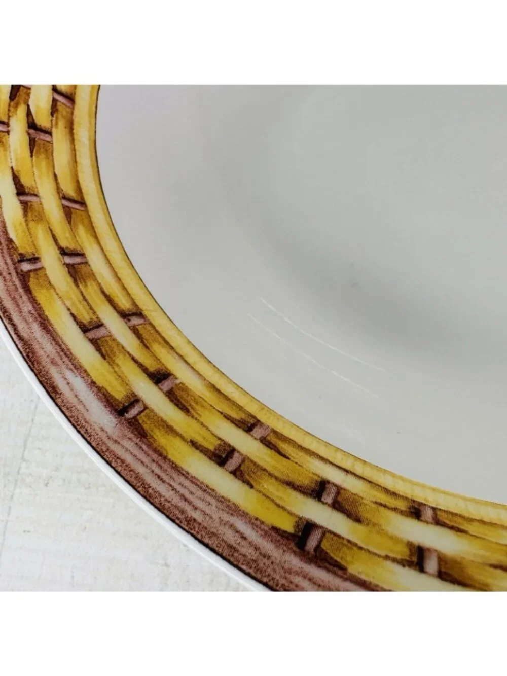 American Atelier MONKEY 5029 Jungle Bamboo Rim Porcelain 9